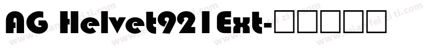 AG Helvet921Ext字体转换
